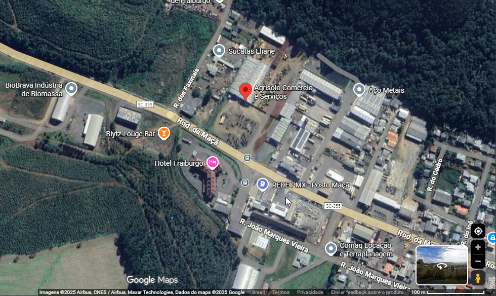 Localização da Agrisolo no Google Maps